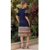 171141 - Vestido Ramany Estampa Étnica :: Azul
